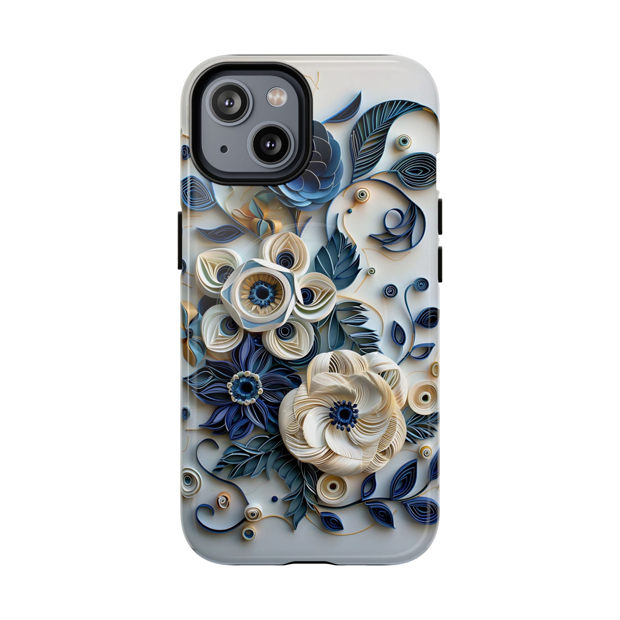 Floral Quilled Art Tough MagSafe Phone Case