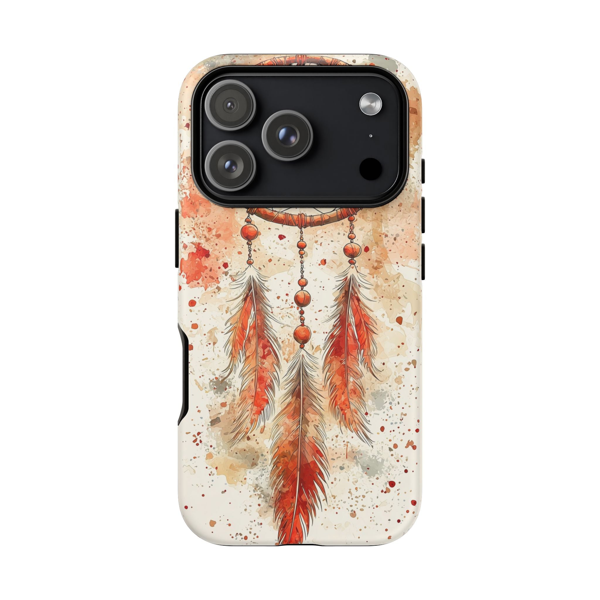 Dreamcatcher Tough iPhone Case | Watercolour Feather