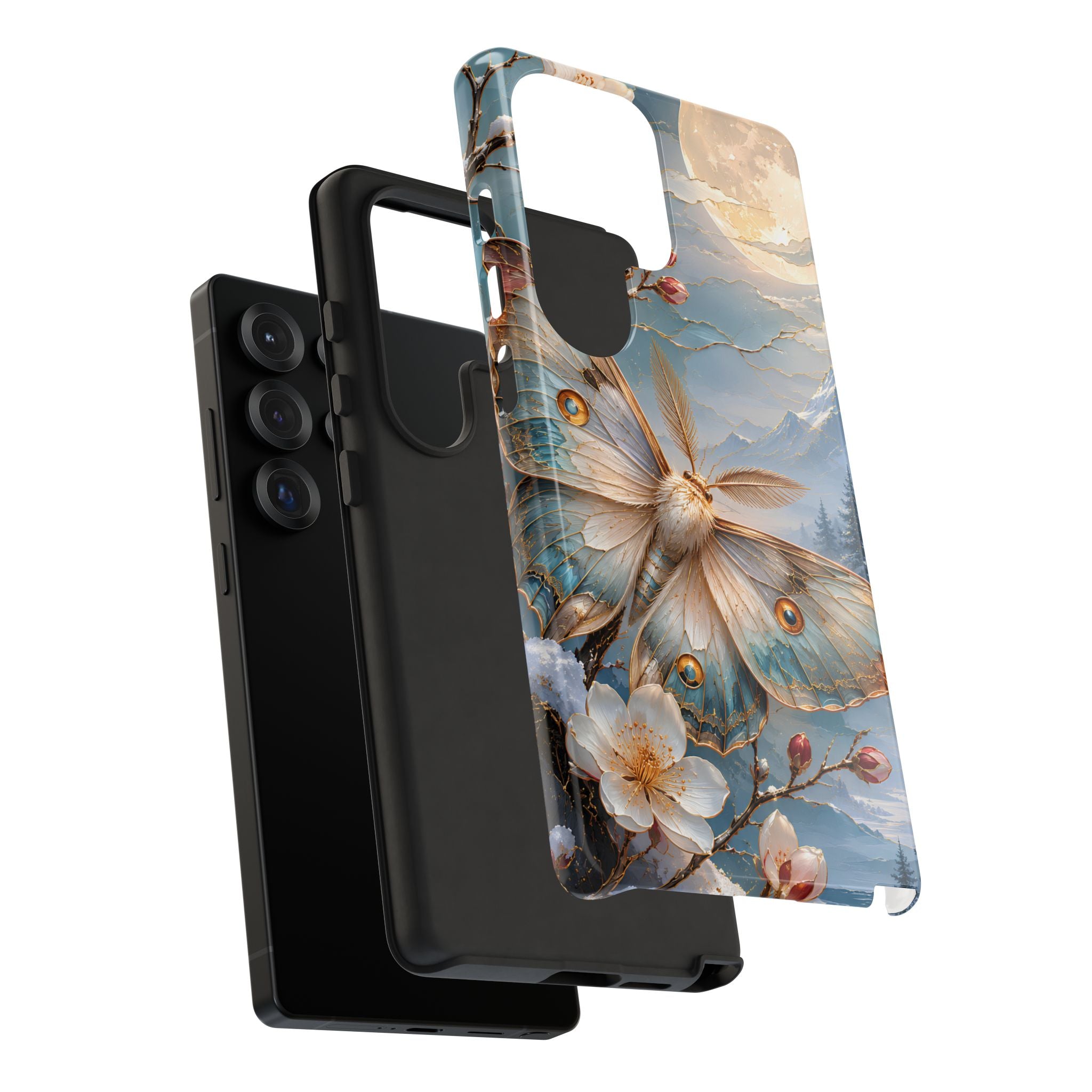 Luna Moth Samsung Galaxy Phone Case | Cherry Blossom Phone Case