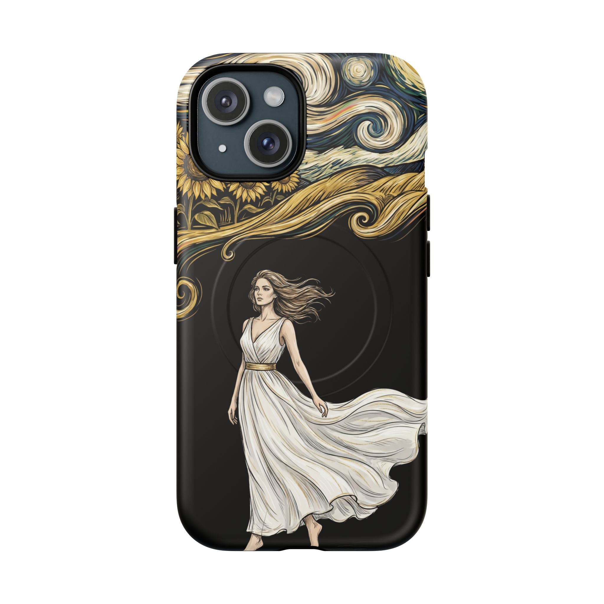 Grecian Muse MagSafe iPhone Case | Artistic Goddess Protective Case