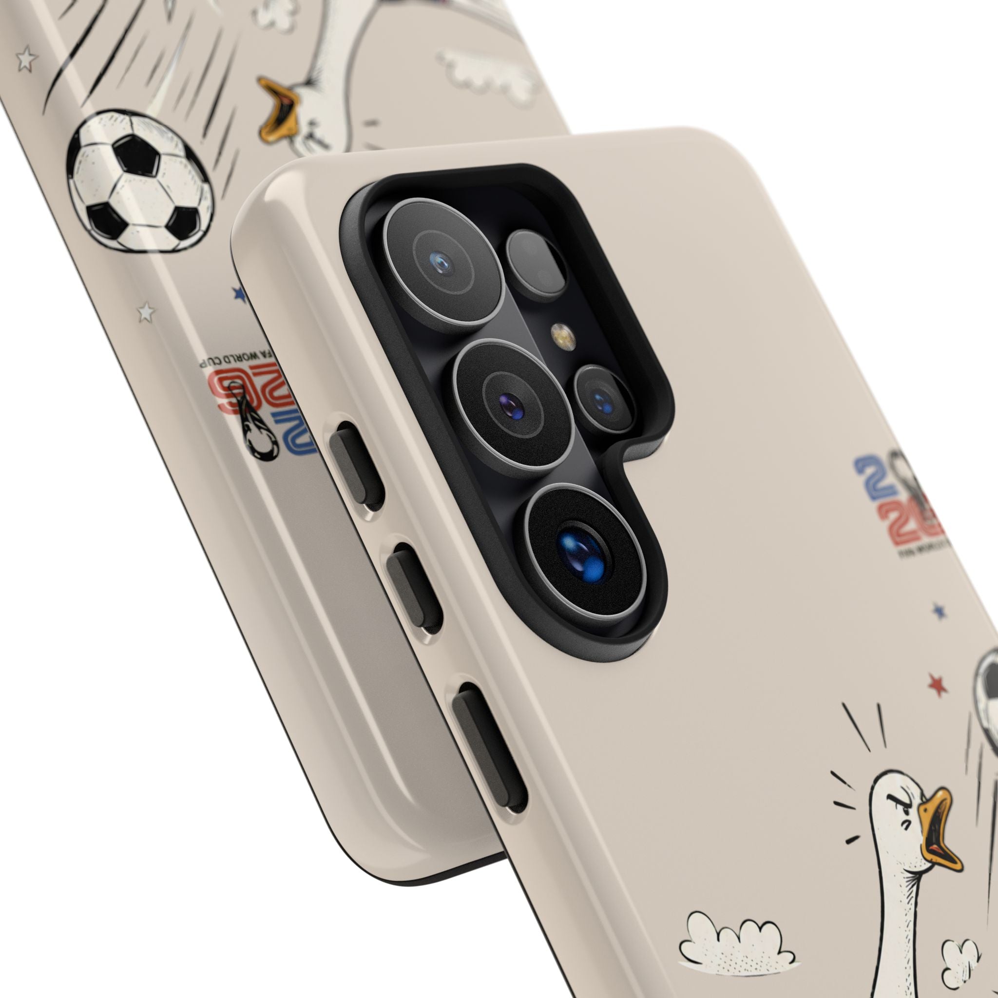 Soccer Goose Samsung Galaxy Phone Case | Funny Sports Bird Cover