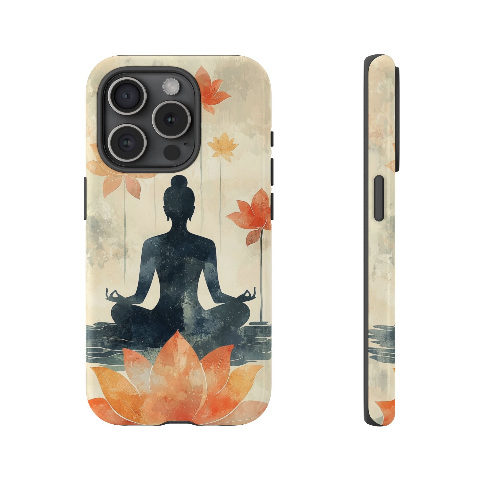 Yoga Lotus iPhone Case | Meditative Silhouette