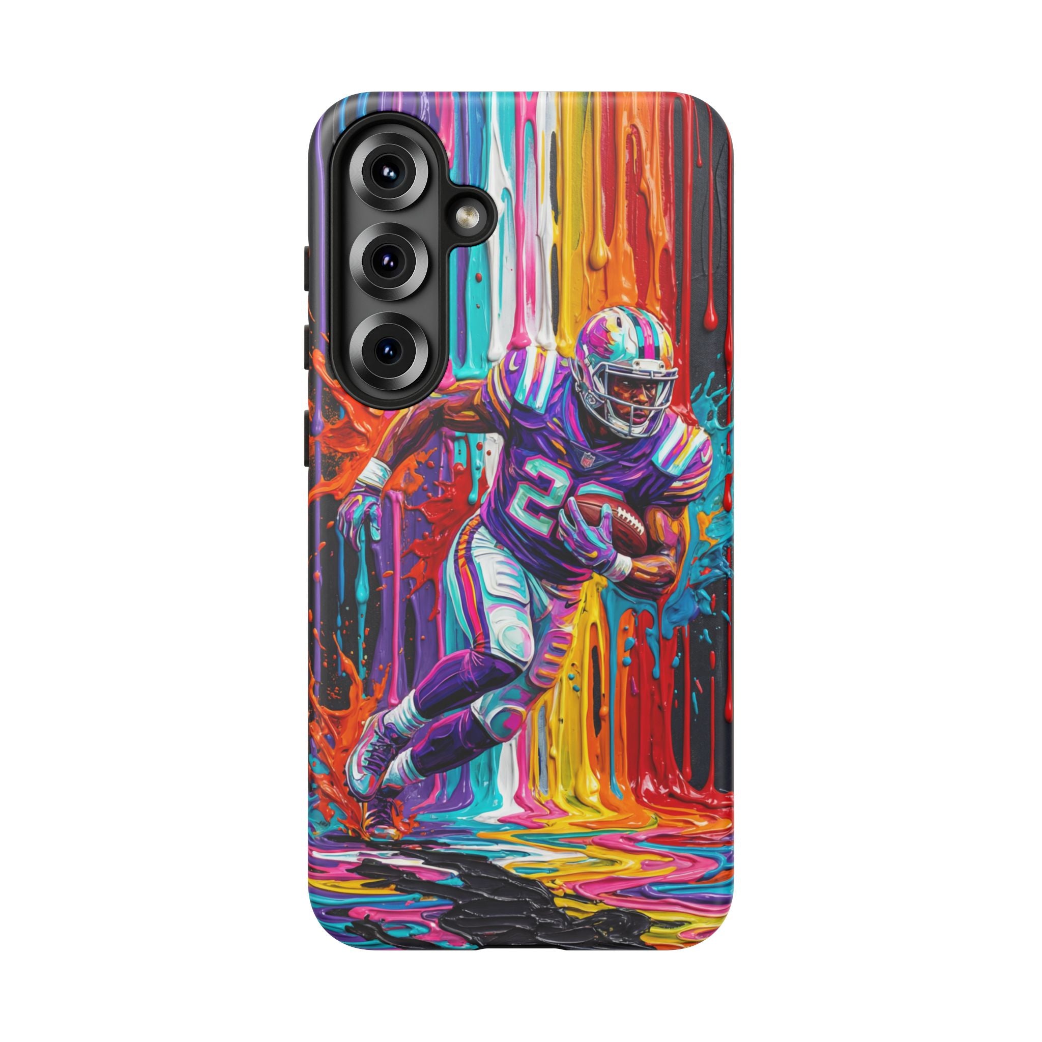 Vibrant American Football Runner Samsung Galaxy Phone Case
