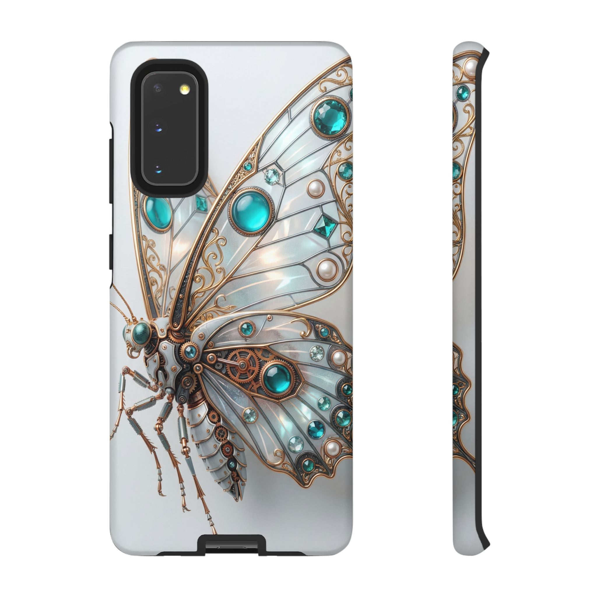 Butterfly Gem Phone Case — Steampunk Teal Jewel Samsung Galaxy Case