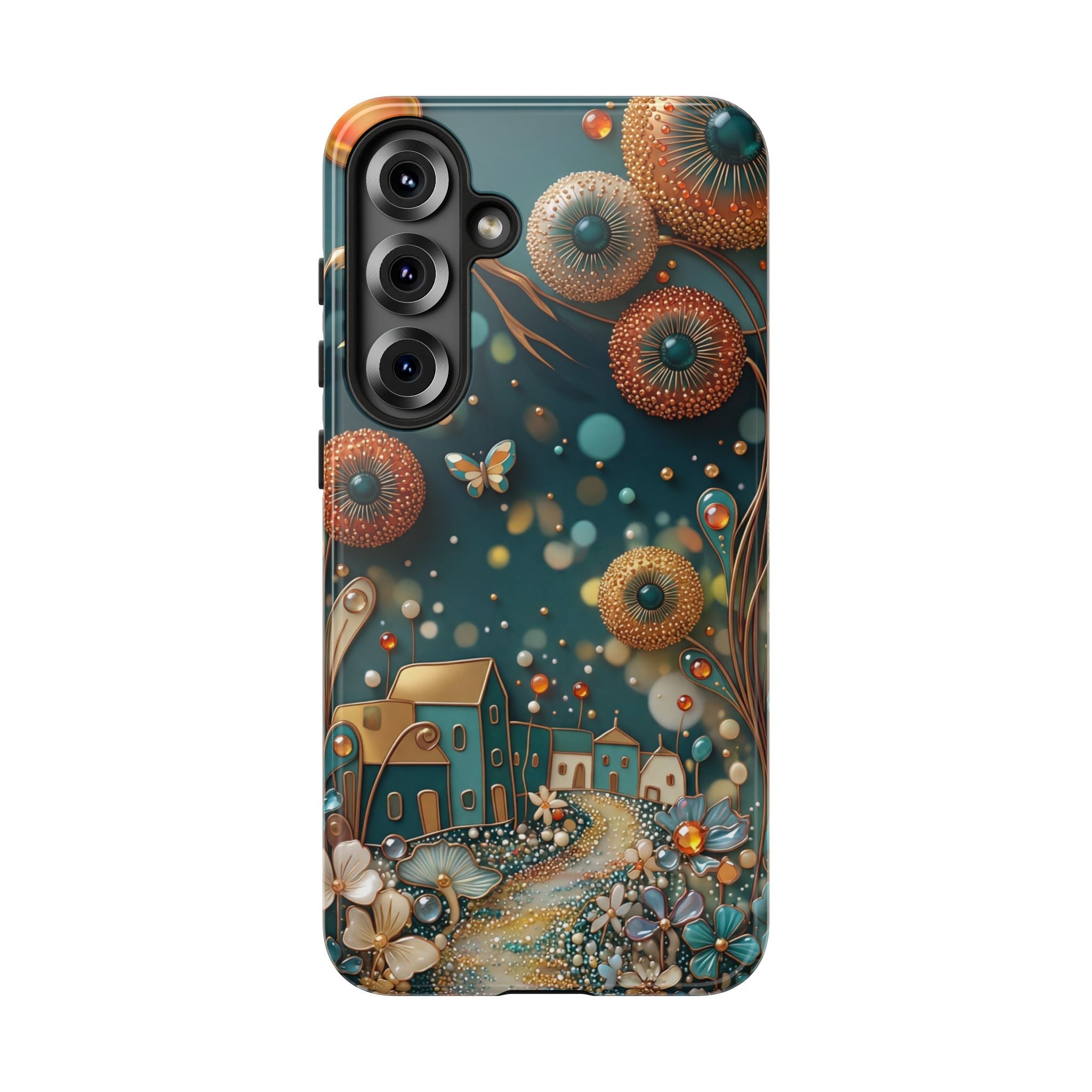 Whimsical Night Village Samsung Galaxy Case