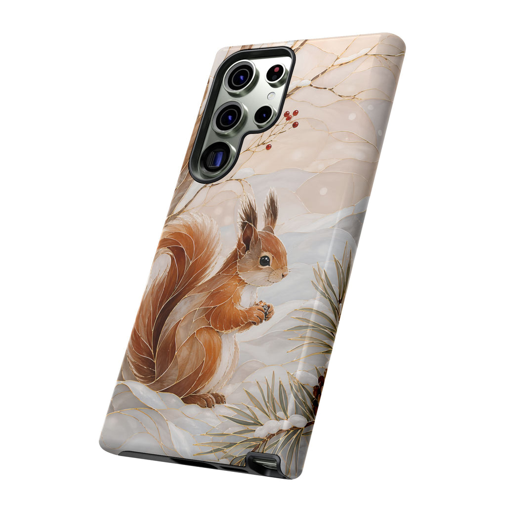 Squirrel Samsung Galaxy Phone Case | Winter Woodland Phone Case
