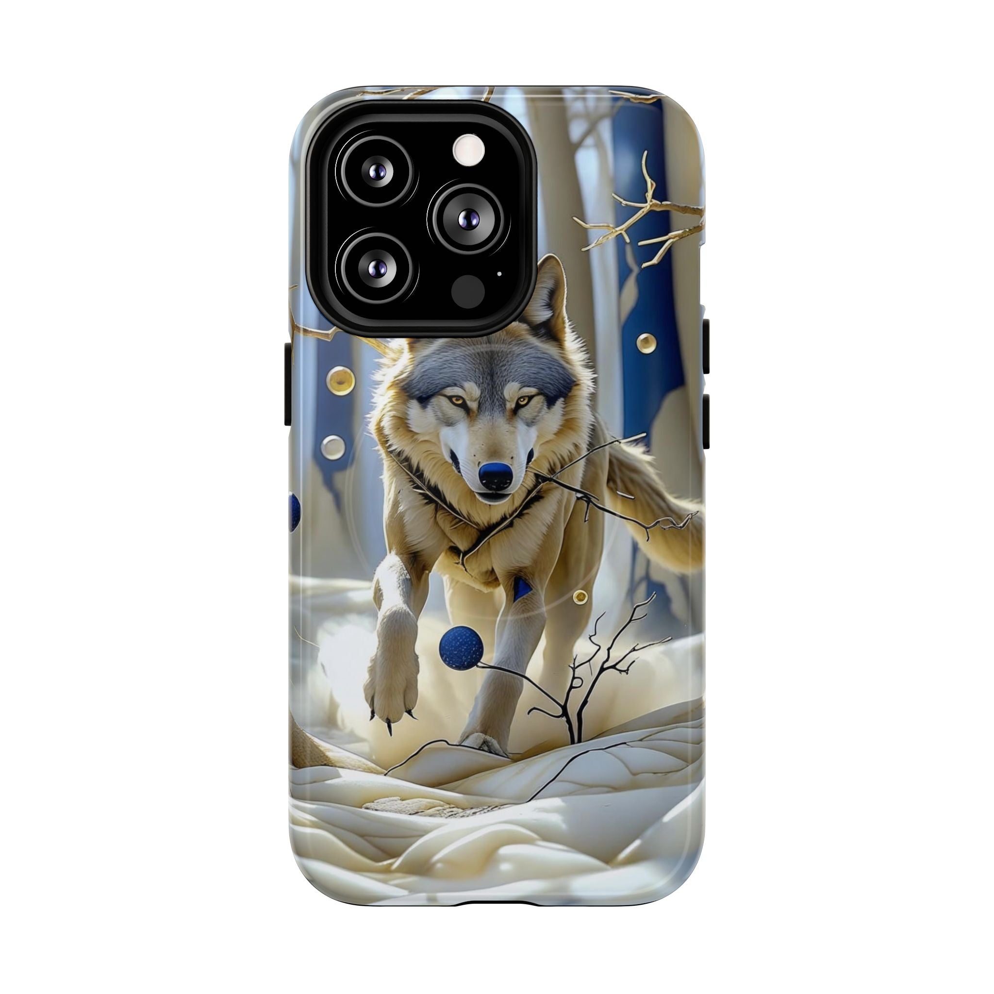 Wolf Running Tough MagSafe Protective iPhone Case