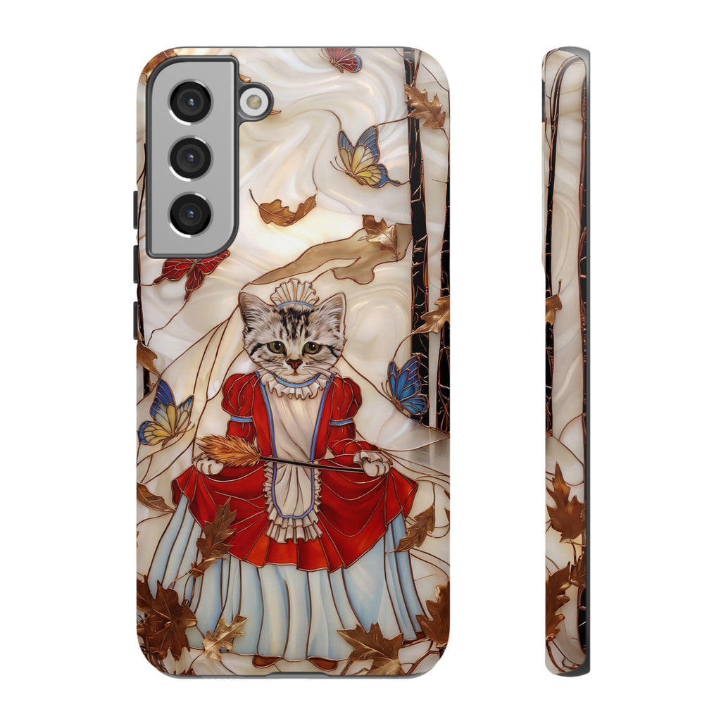 Custodia per Samsung Galaxy con motivo principessa gatto vintage