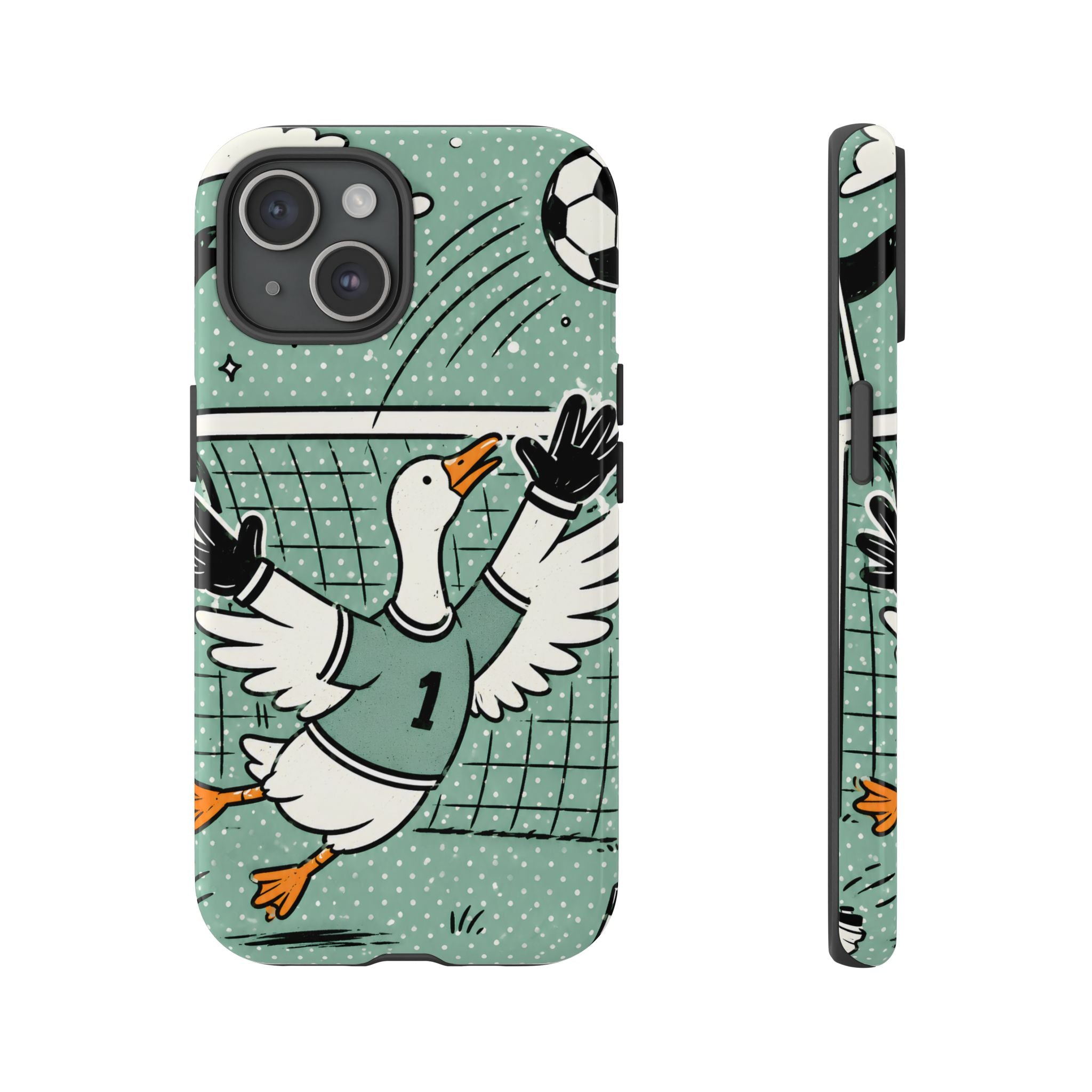 Goalkeeper Goose iPhone Case | Funny Soccer Bird Cover