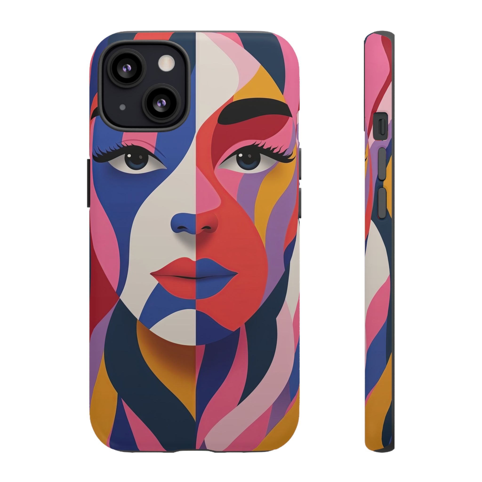 Abstract Colourful Face iPhone Case | Vibrant Pop Art