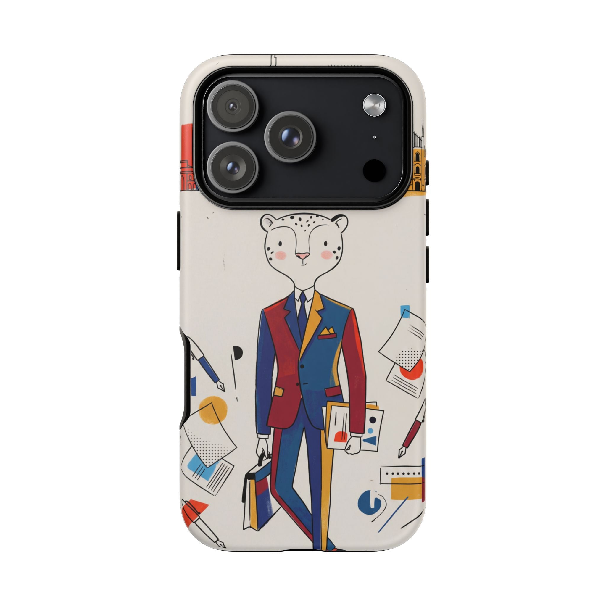 Leopard Executive Phone Case | Business Chic Illustrated