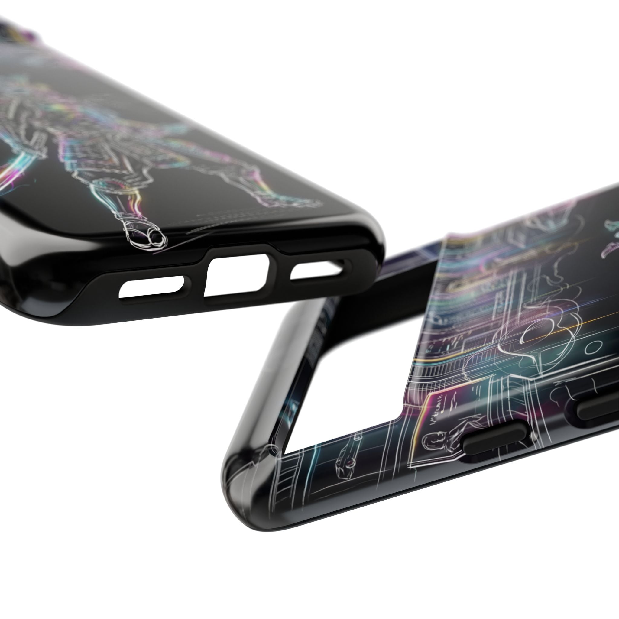 Neon Samurai Google Pixel Phone Case | Cyberpunk City Armor