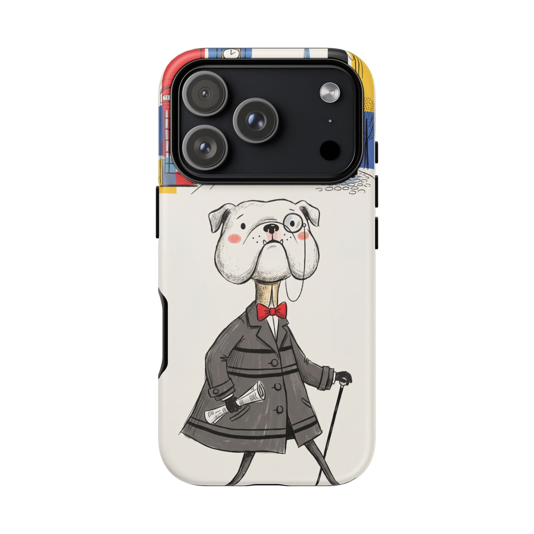 Vintage Dapper Gentleman Bulldog iPhone Case