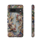 Koi Pond Tough Google Pixel Phone Case | Ornamental Lotus & Koi Fish Protective Cover