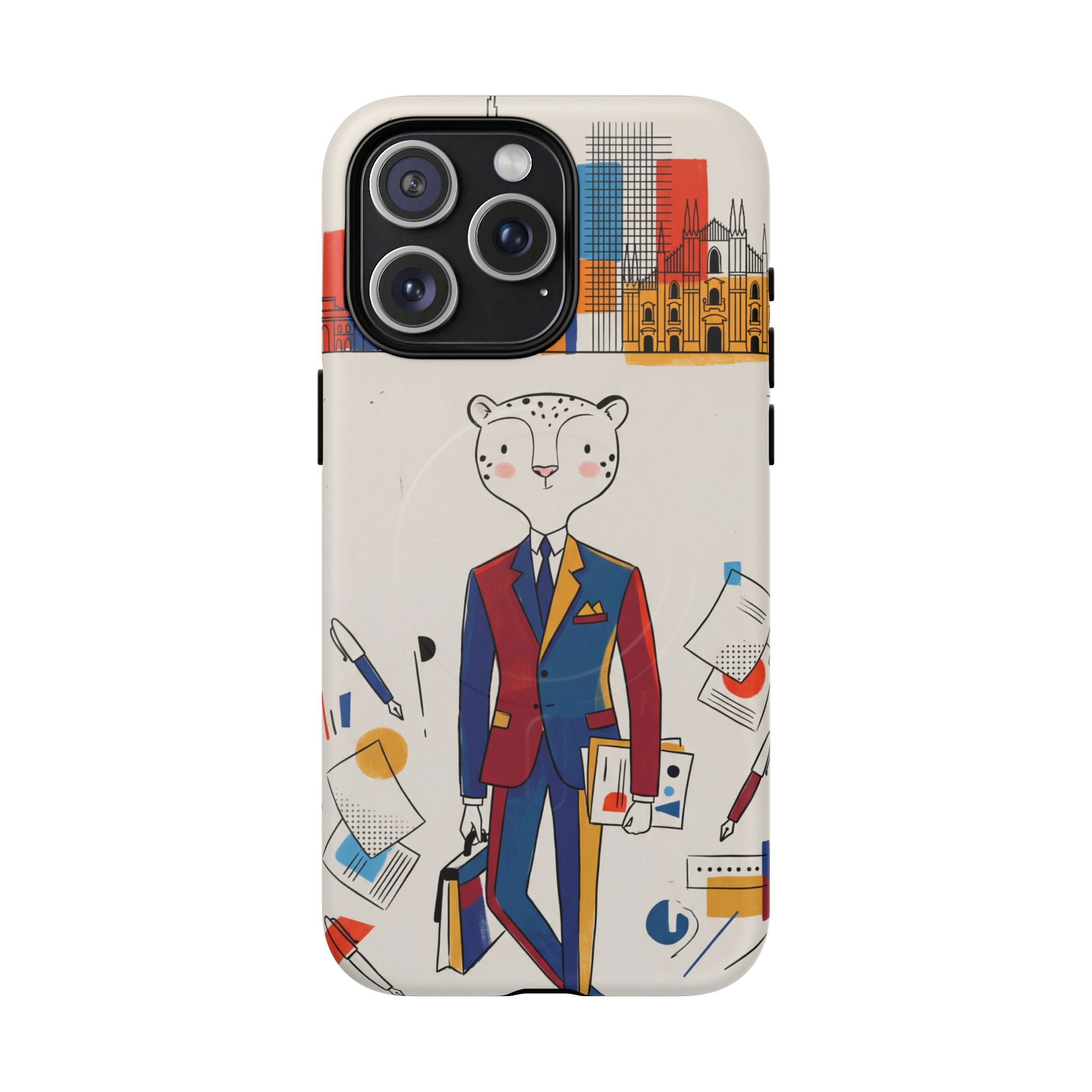 Leopard Executive MagSafe iPhone Case | Business Chic Illustrated