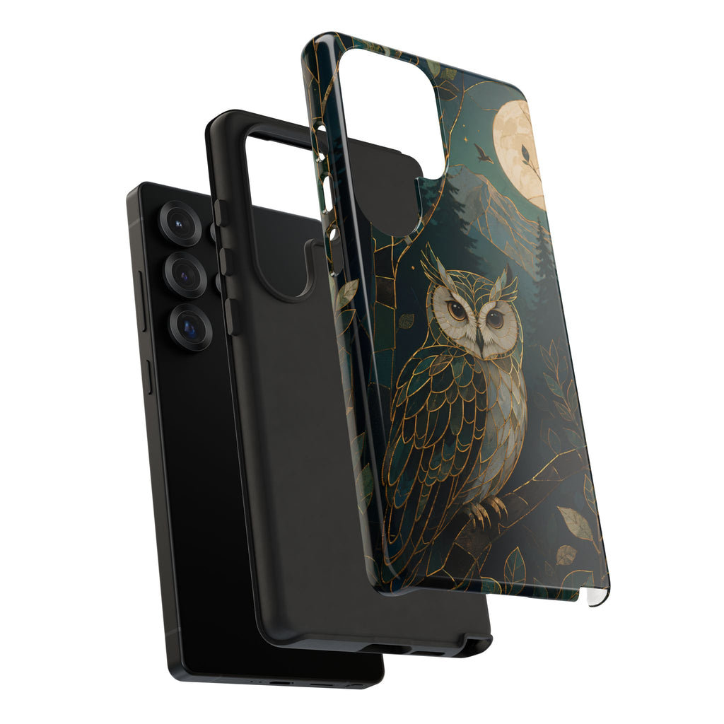 Owl Samsung Galaxy Phone Case | Moonlit Forest Phone Case