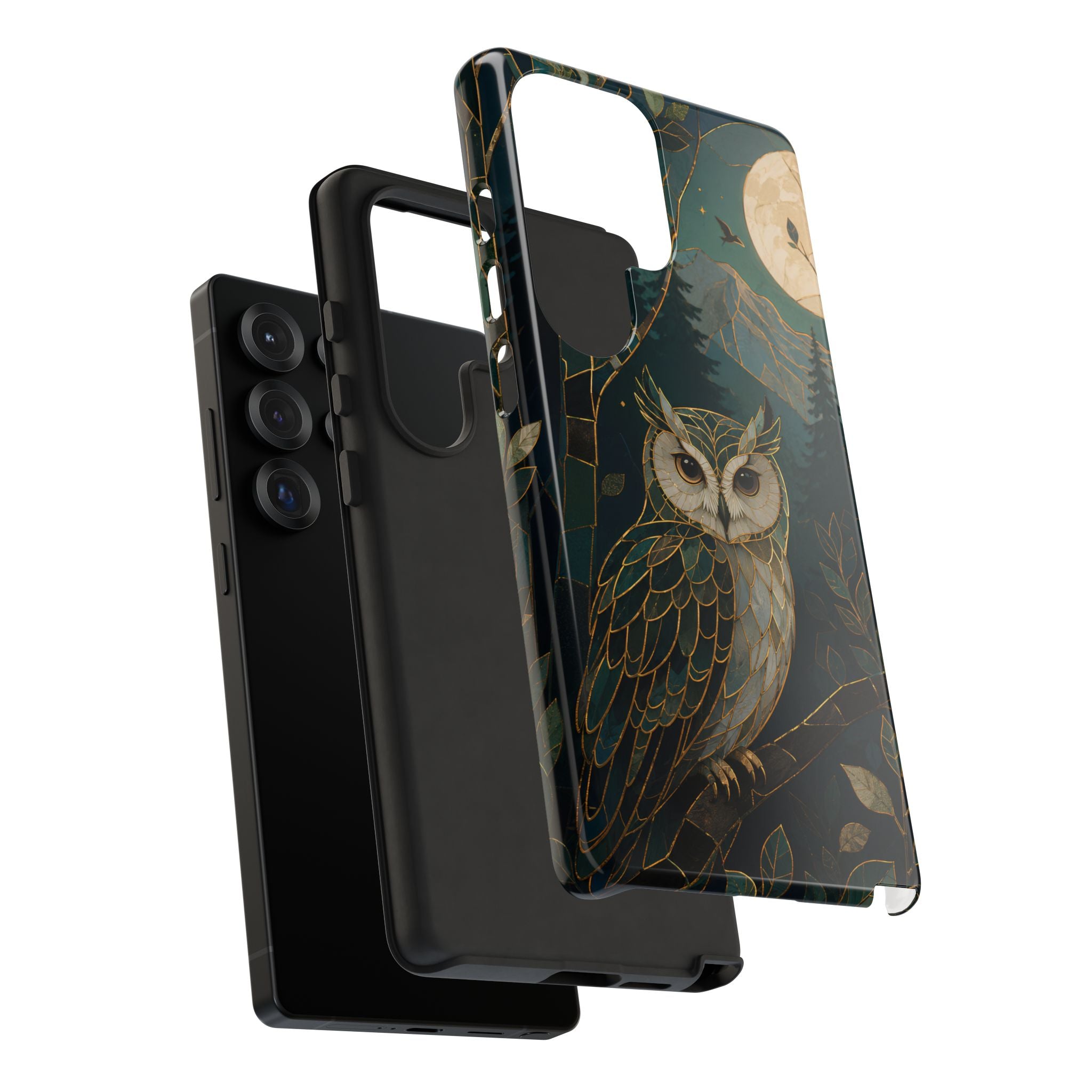 Owl Samsung Galaxy Phone Case | Moonlit Forest Phone Case
