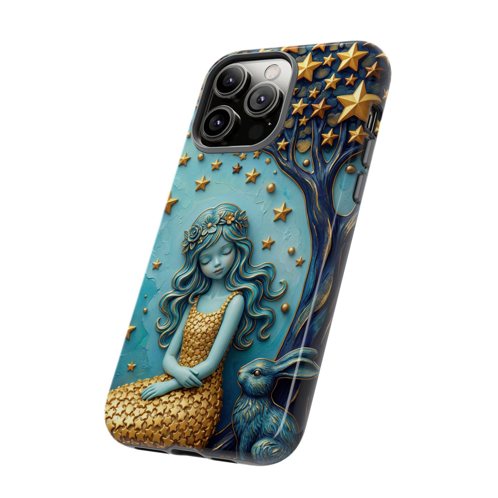 Dreamy Maiden & Star Tree iPhone Case