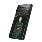 Custodia per Google Pixel Donna Elegante nella Foresta