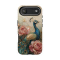 Peacock & Rose iPhone Case | Vintage Floral iPhone Case