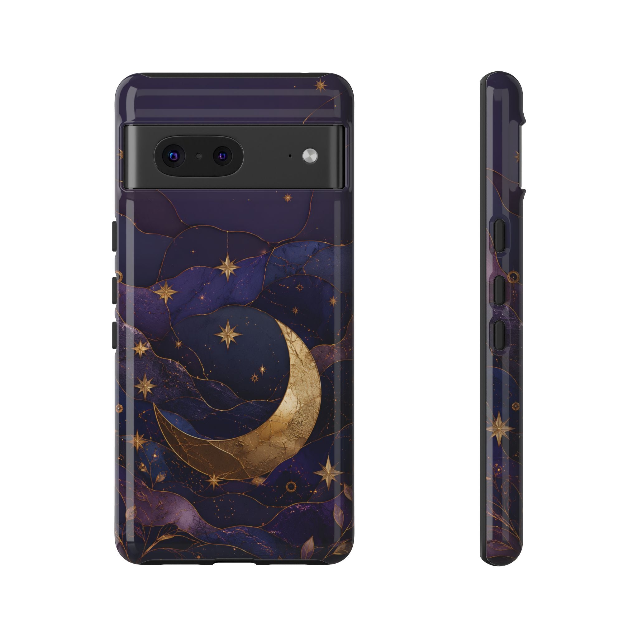 Moon & Stars Google Pixel Phone Case | Celestial Crescent Moon Phone Case