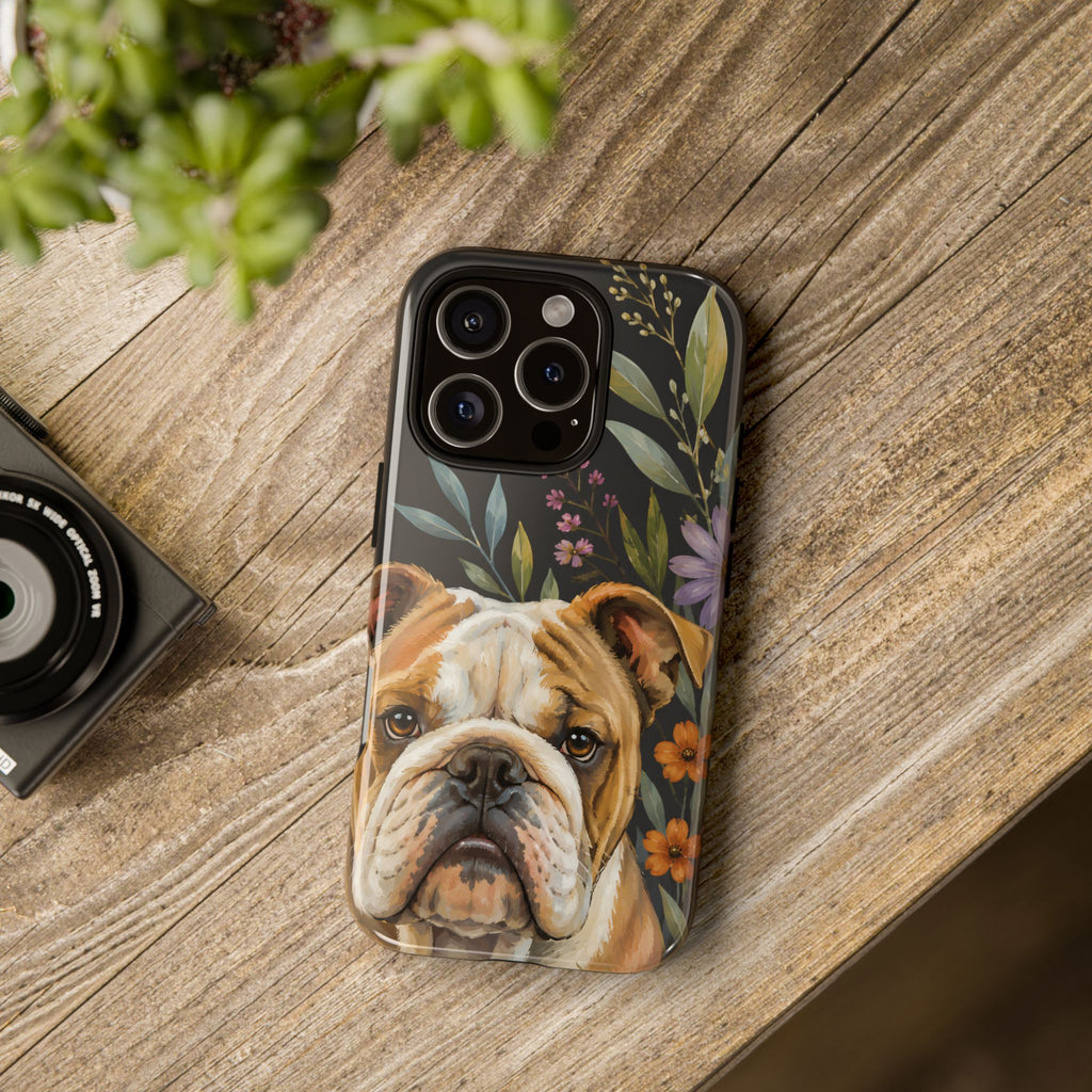 English Bulldog iPhone Case | Bulldog Dog Art Cover