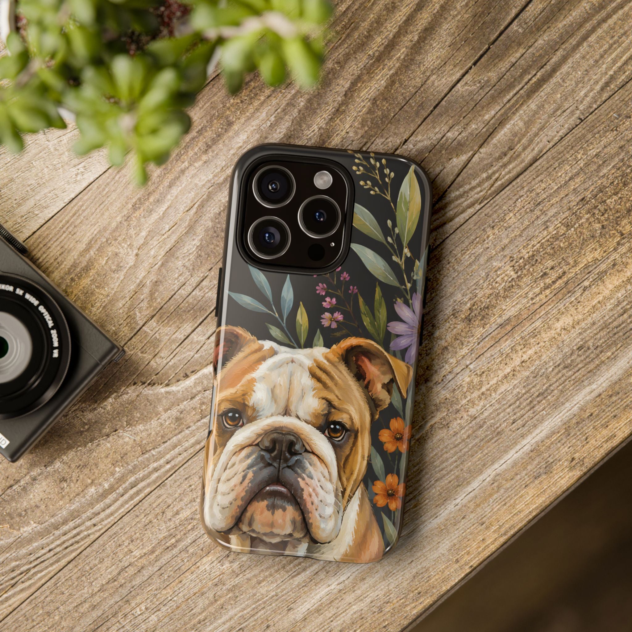 English Bulldog iPhone Case | Bulldog Dog Art Cover