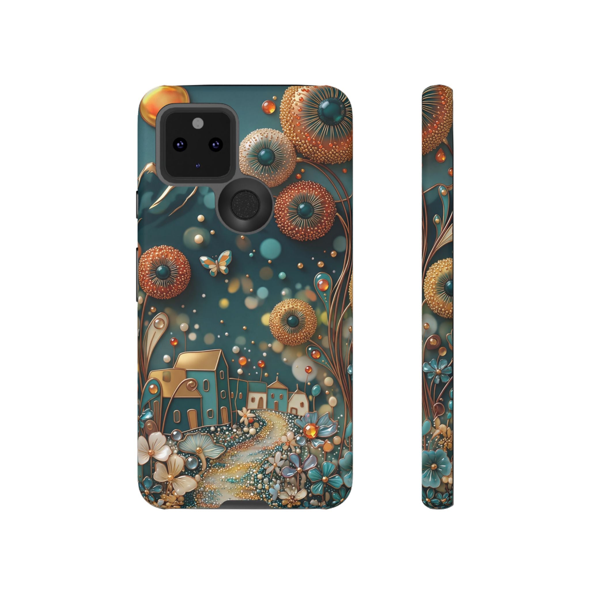 Whimsical Night Village Google Pixel Case