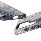 Blue Moon Butterfly Samsung Galaxy Phone Case | Floral Protective Tough Case