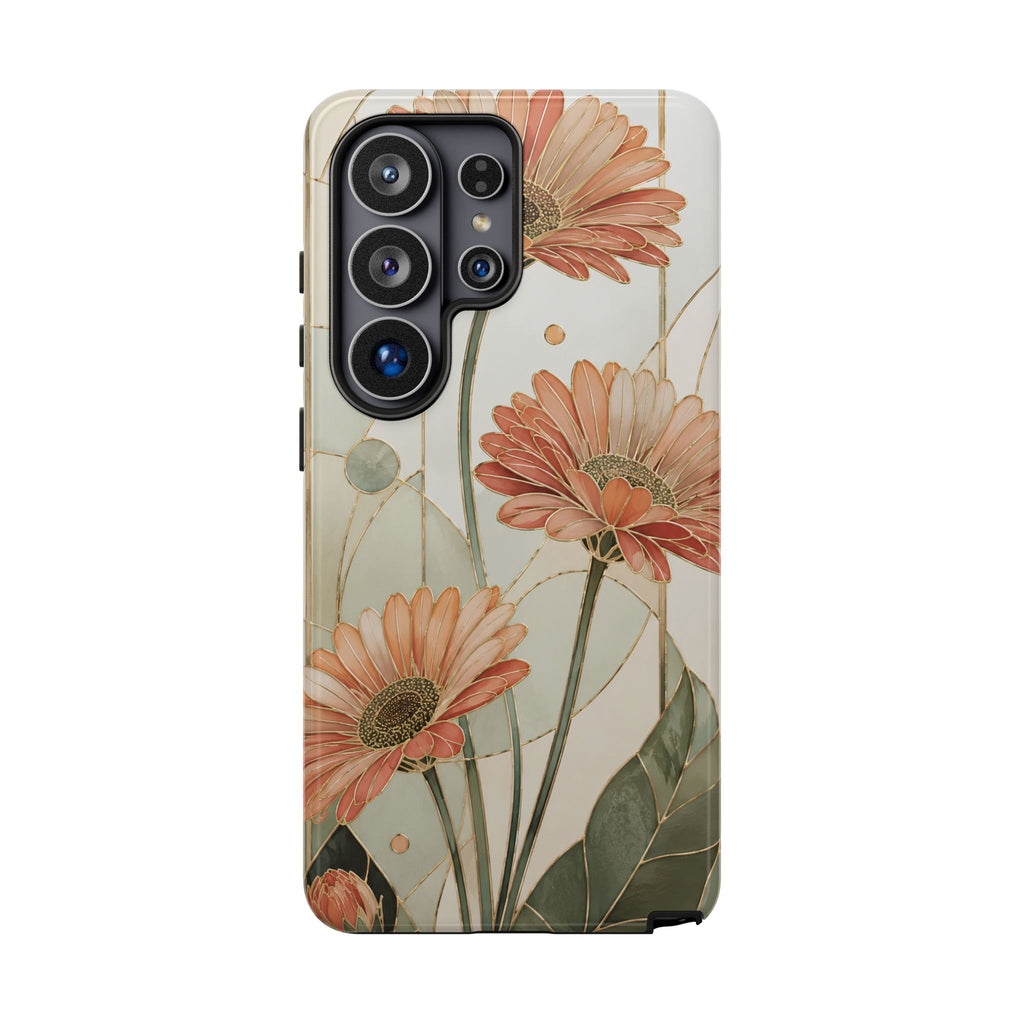 Gerbera Daisy iPhone Case | Stained Glass Floral iPhone Case