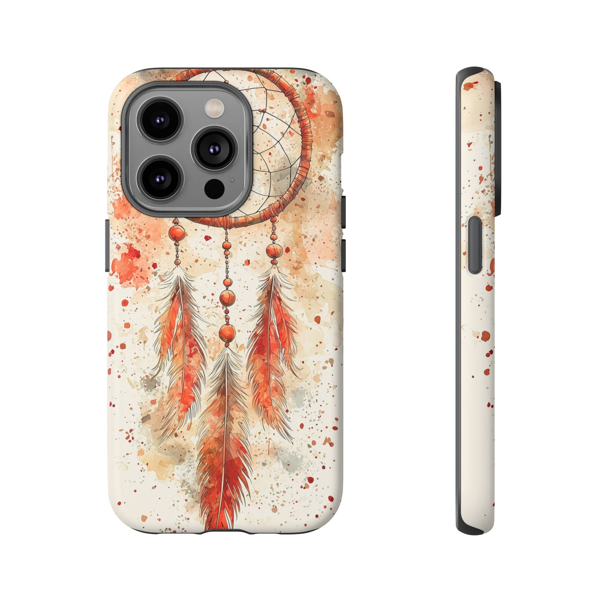 Dreamcatcher Tough iPhone Case | Watercolour Feather