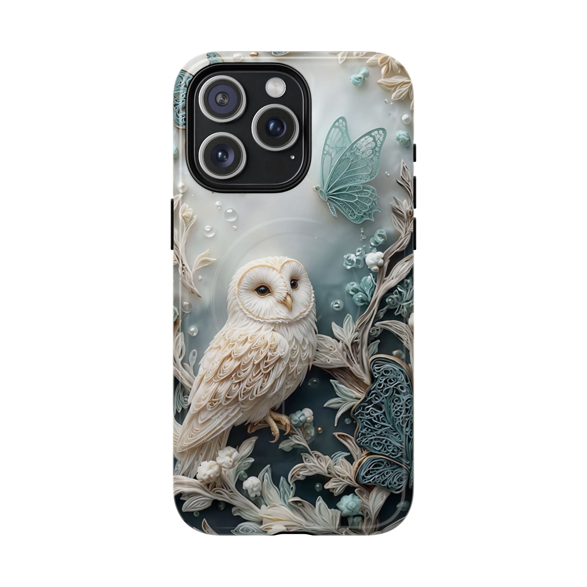 Barn Owl Floral MagSafe Phone Case