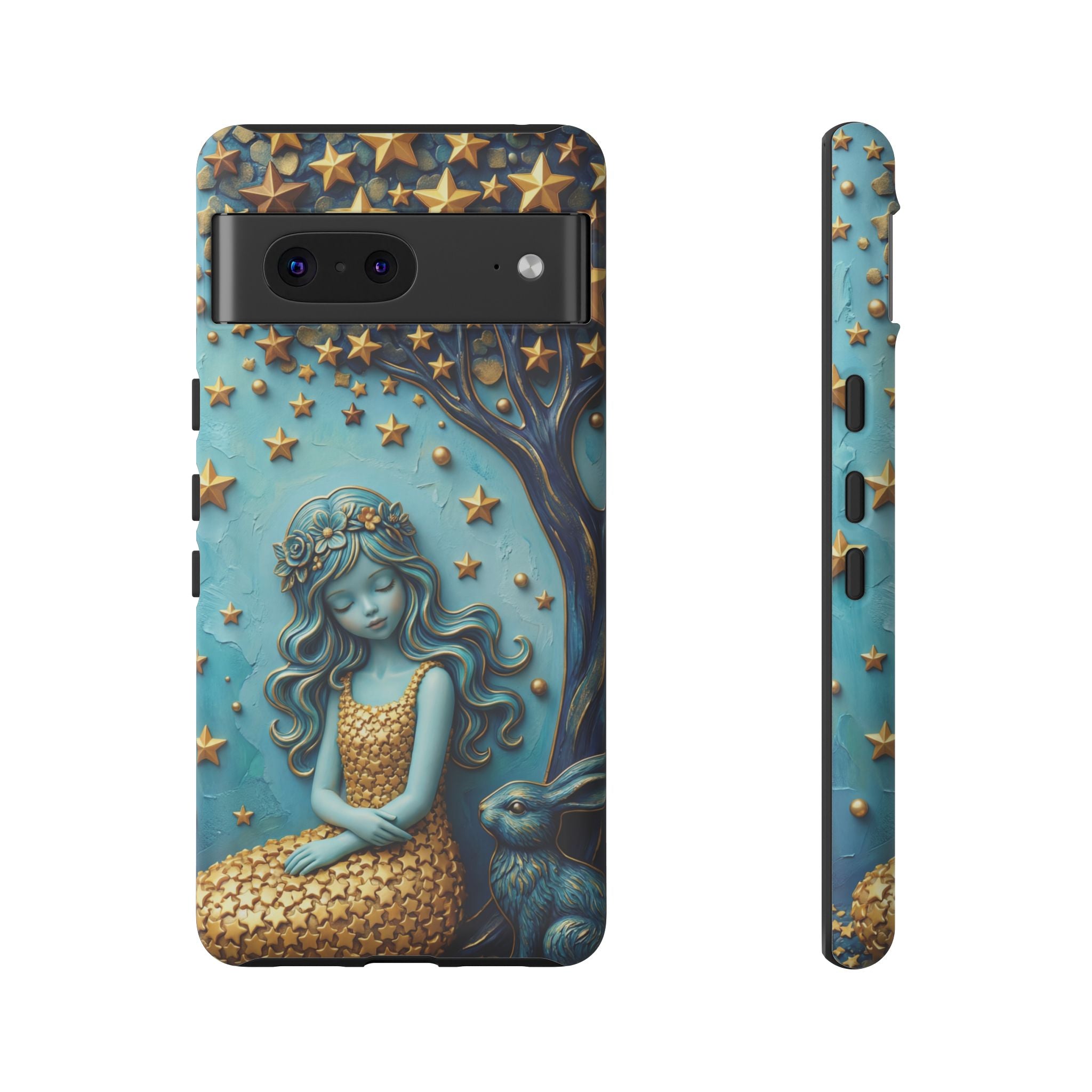 Dreamy Maiden & Star Tree Art  Google Pixel Case