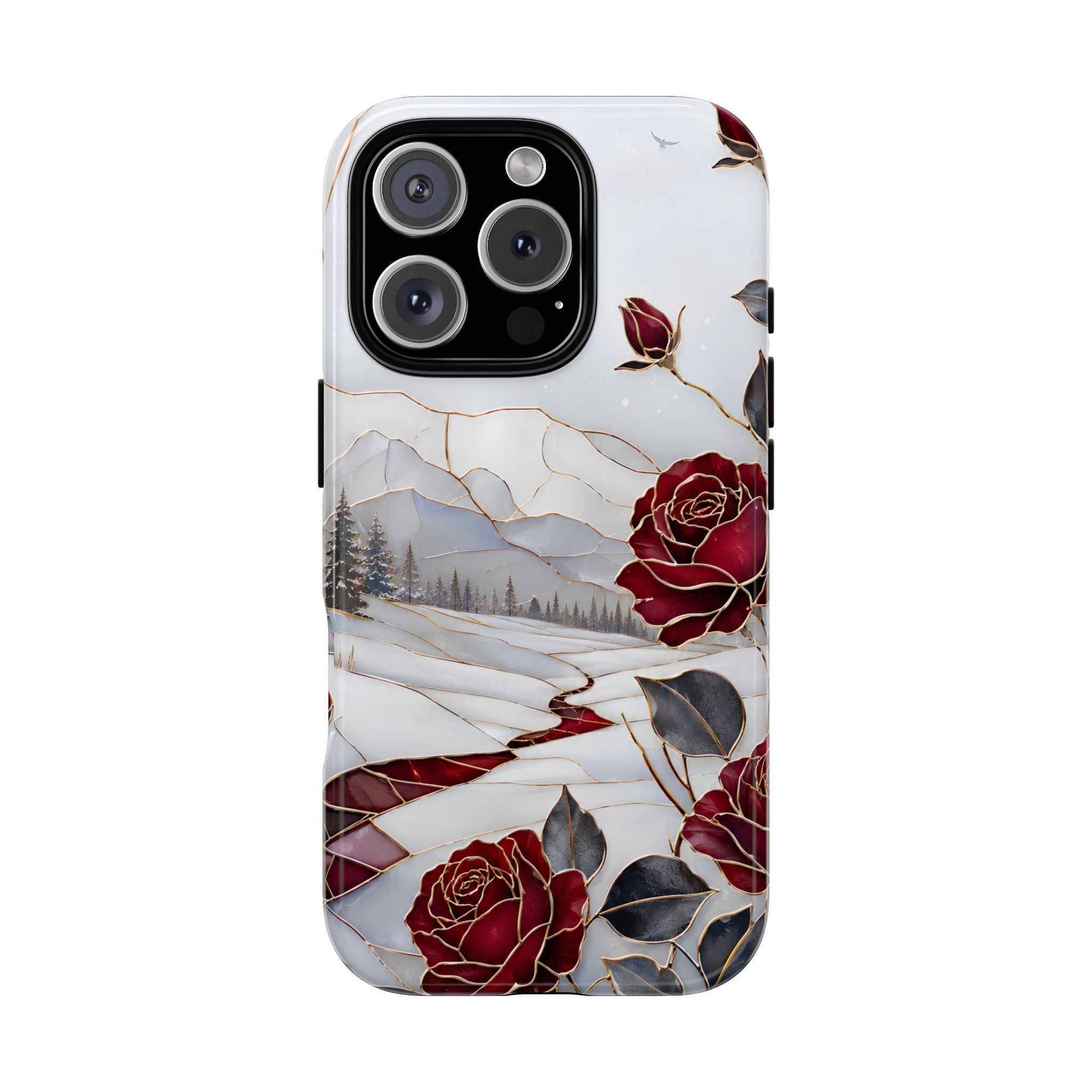 Winter Rose iPhone Case | Red Floral iPhone Case