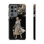 Vintage Chic Samsung Galaxy Phone Case | Stylish Woman Illustration