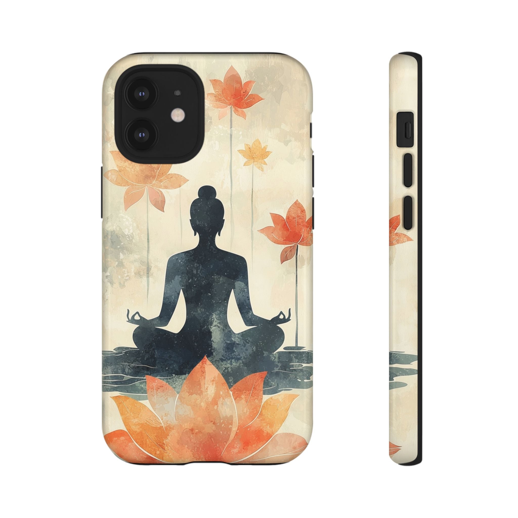 Yoga Lotus iPhone Case | Meditative Silhouette