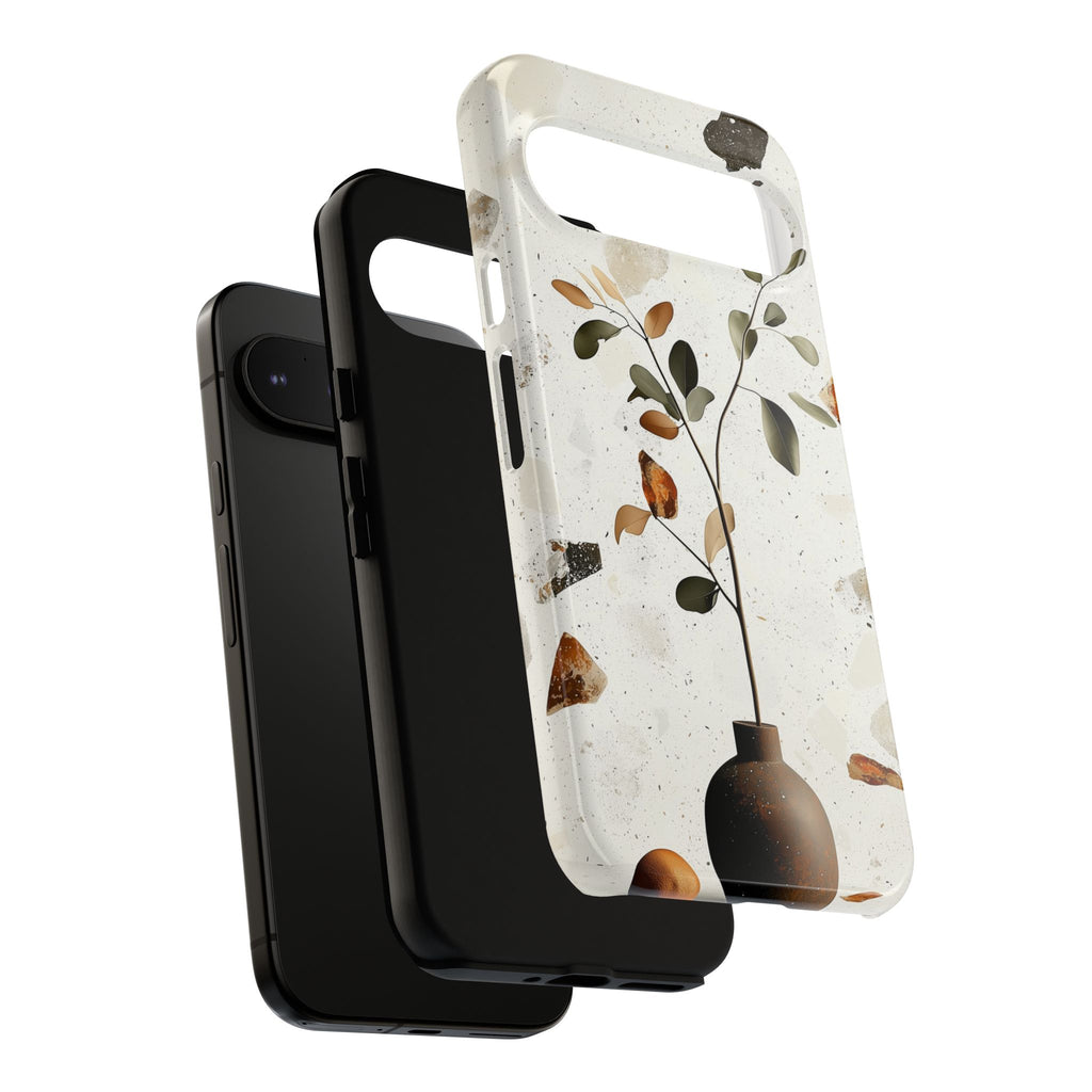 Floral Terrazzo Google Pixel Case | Minimal Vase Botanical