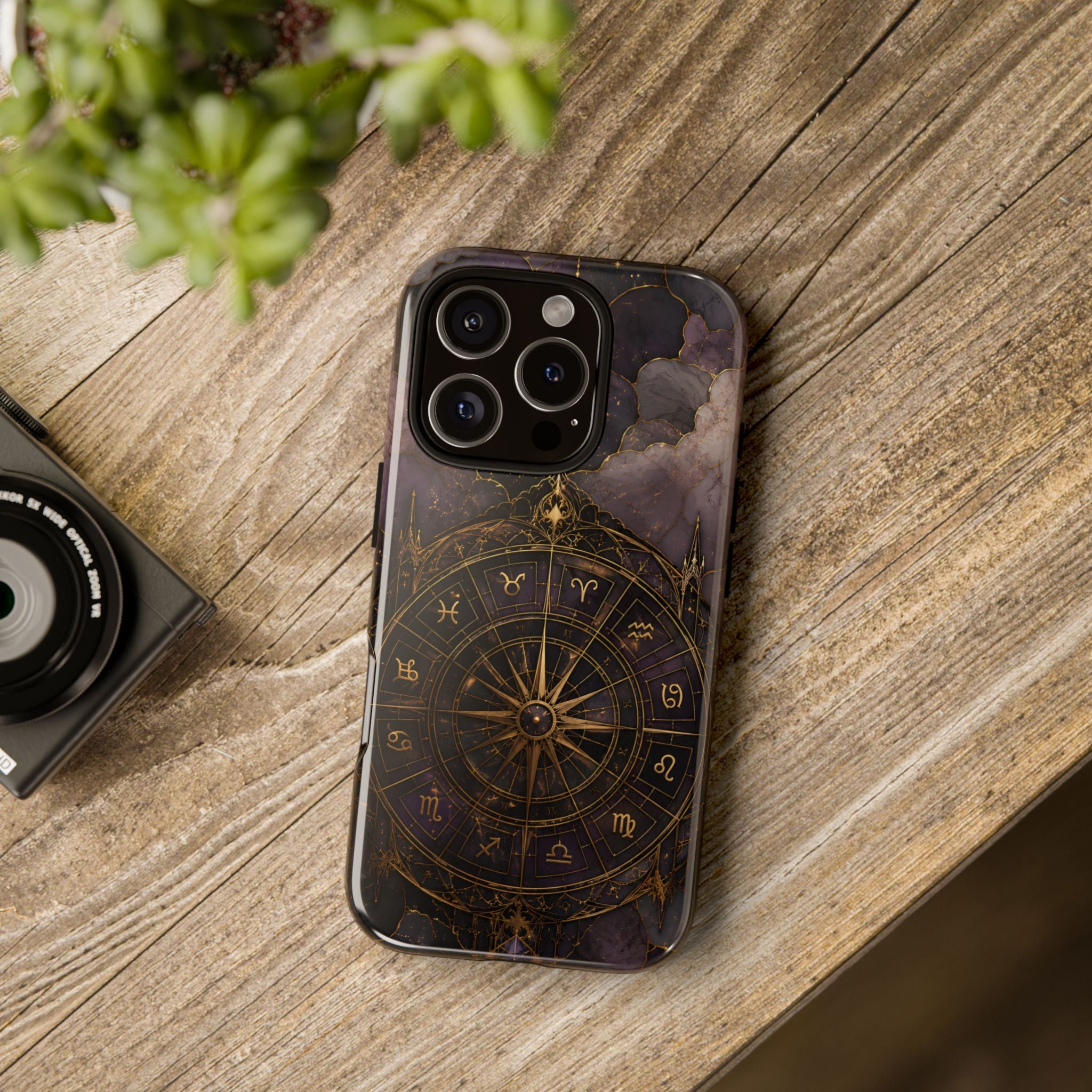 Vintage Astrology Compass iPhone Case | Celestial Zodiac iPhone Case