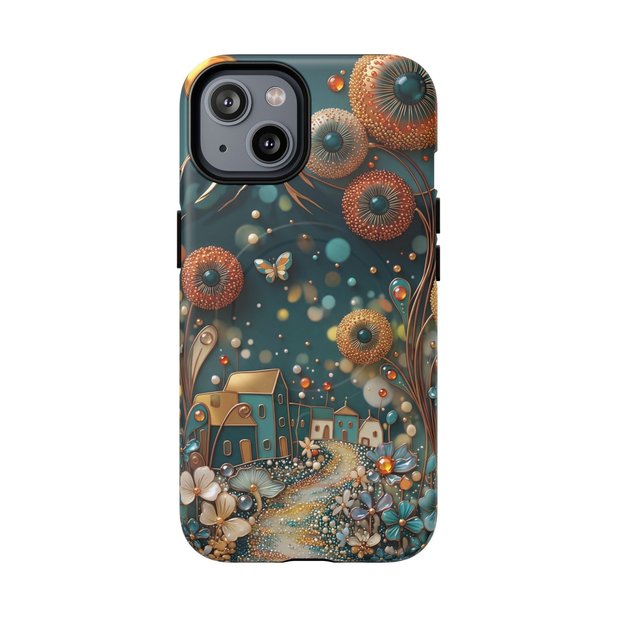 Custodia MagSafe per iPhone con fantasia floreale | Design Dreamy Cottage Garden
