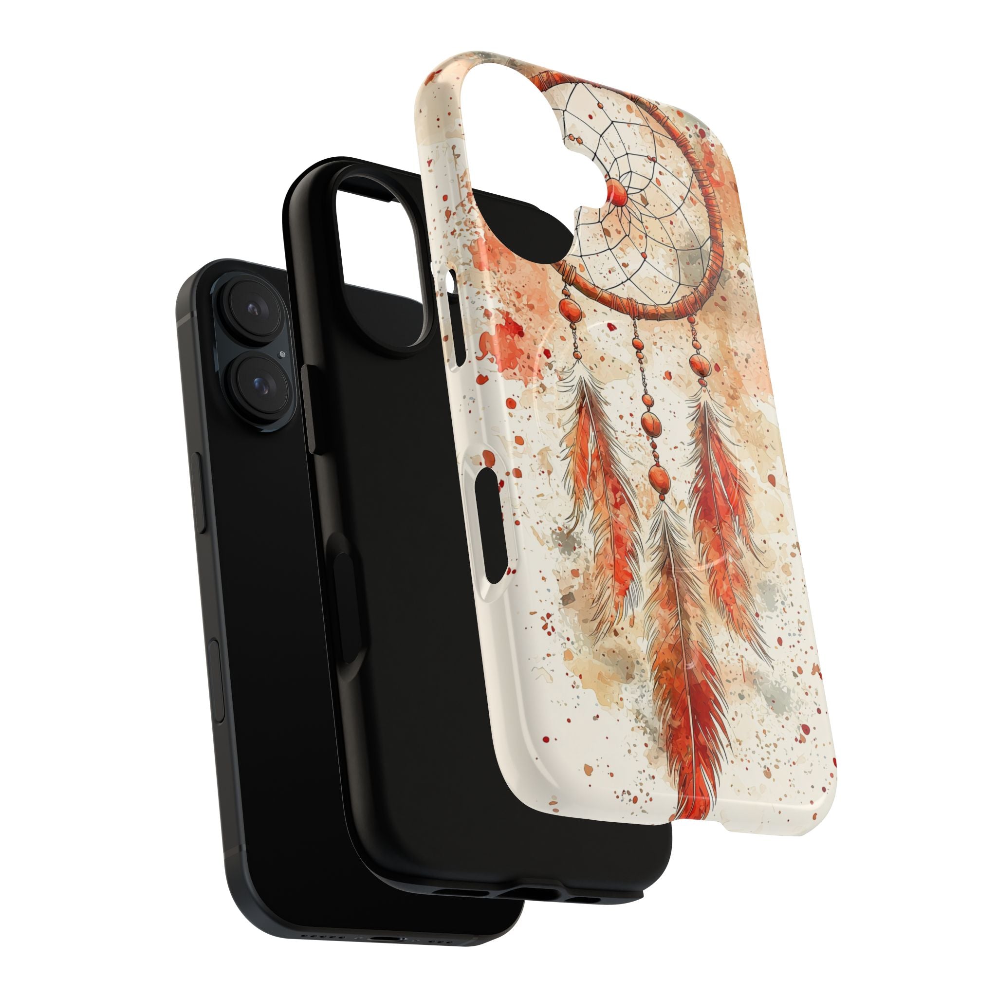 Dreamcatcher Tough MagSafe iPhone Case | Watercolour Feather
