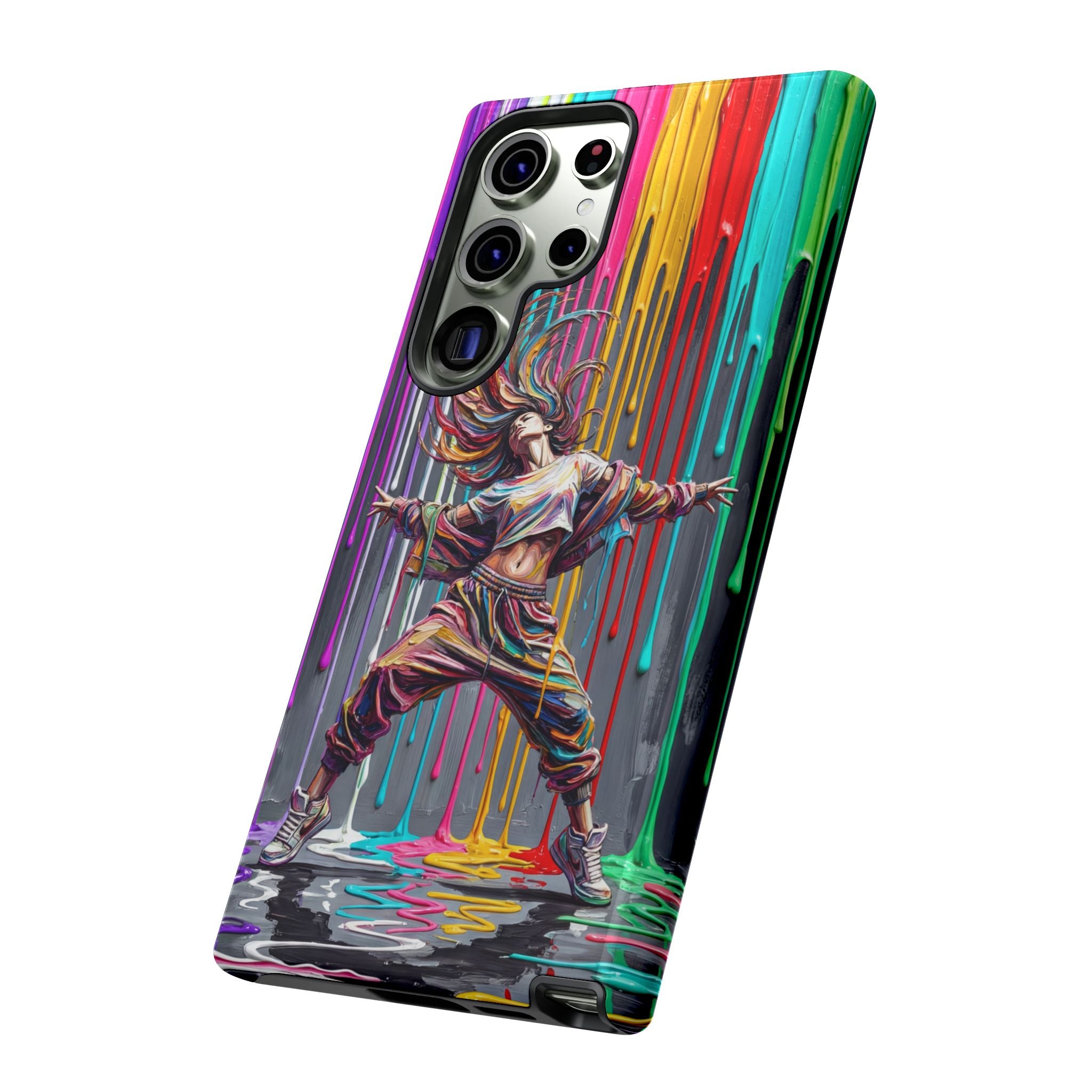 Samsung Galaxy Phone Case | Colorful Street Dance Drip Design
