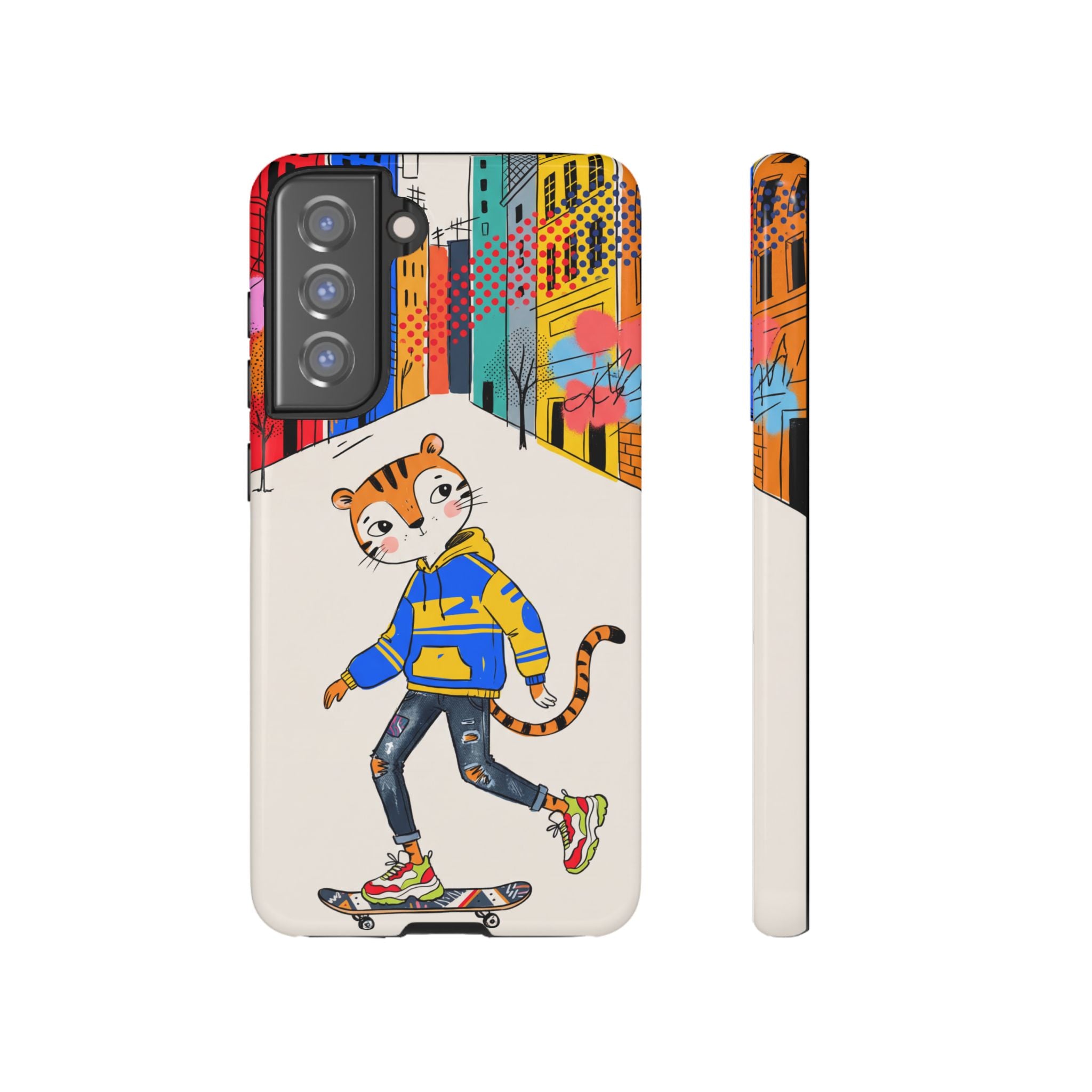 Skater Tiger Samsung Galaxy Phone Case