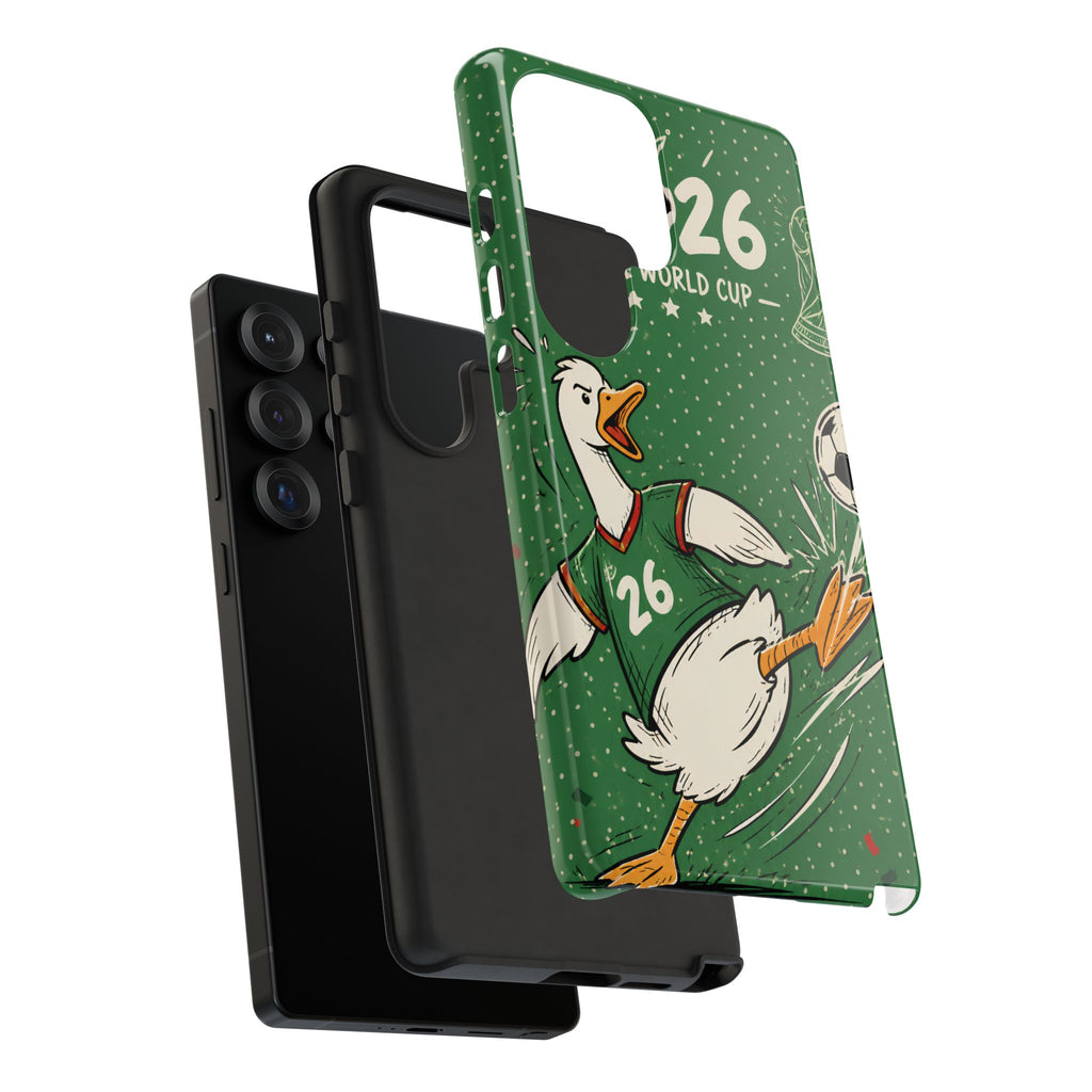 Soccer Duck Samsung Galaxy Phone Case | Funny Sports Mascot Cover