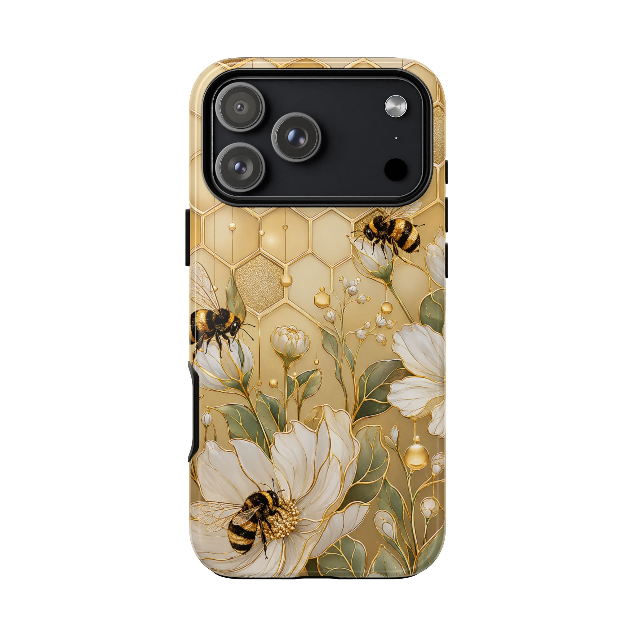 Bee Floral iPhone Case | Honeycomb Wildflower Cover