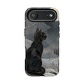 Black Cat iPhone Case | Moonlit Winter iPhone Case