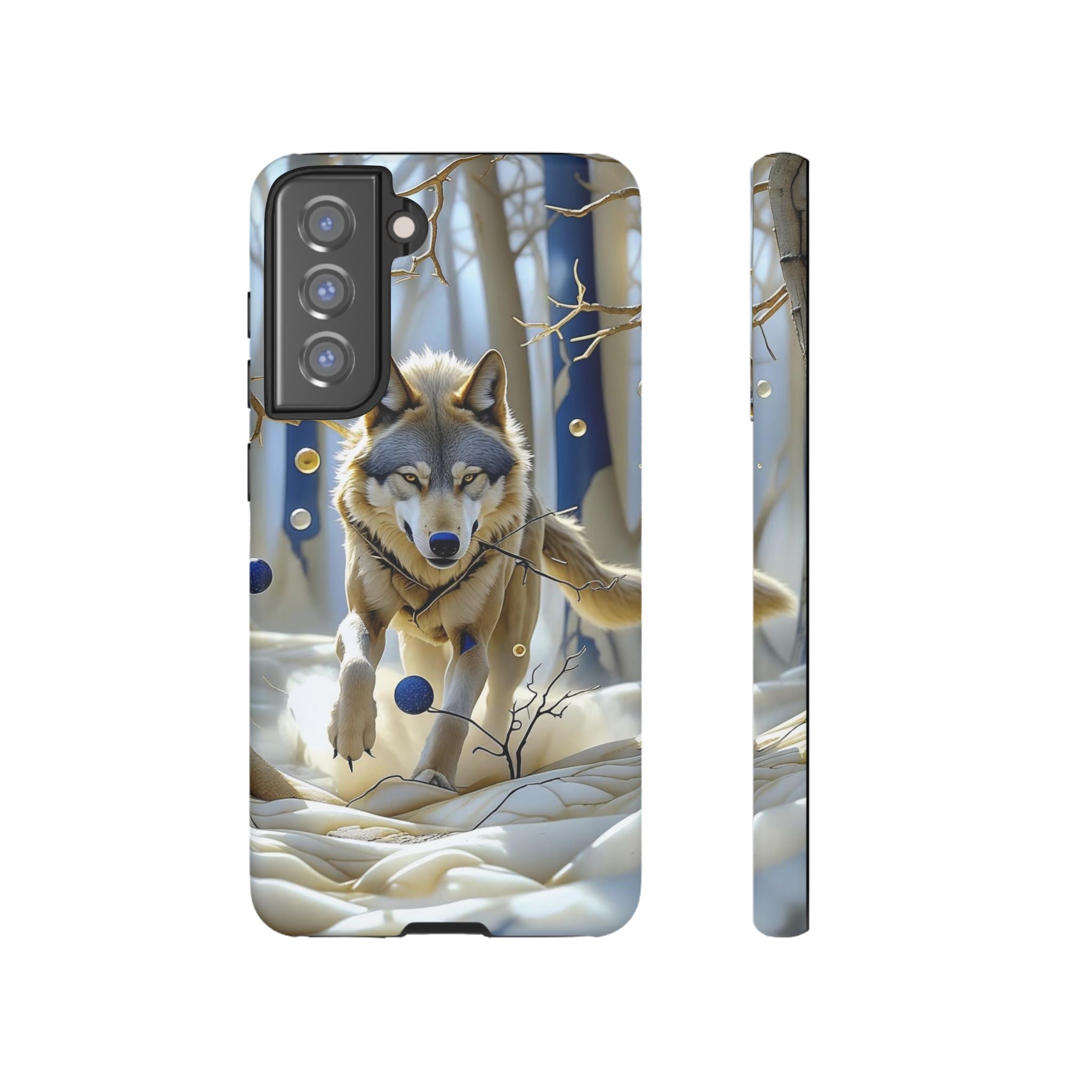 Wolf in Snow Samsung Galaxy Case — Rugged Wildlife