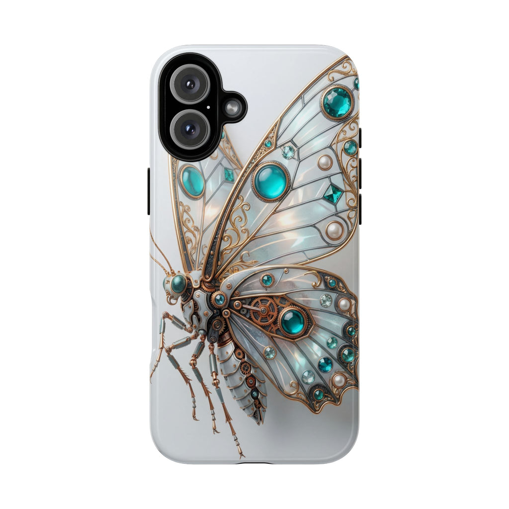 Butterfly Gem Phone Case — Steampunk Teal Jewel iPhone Case