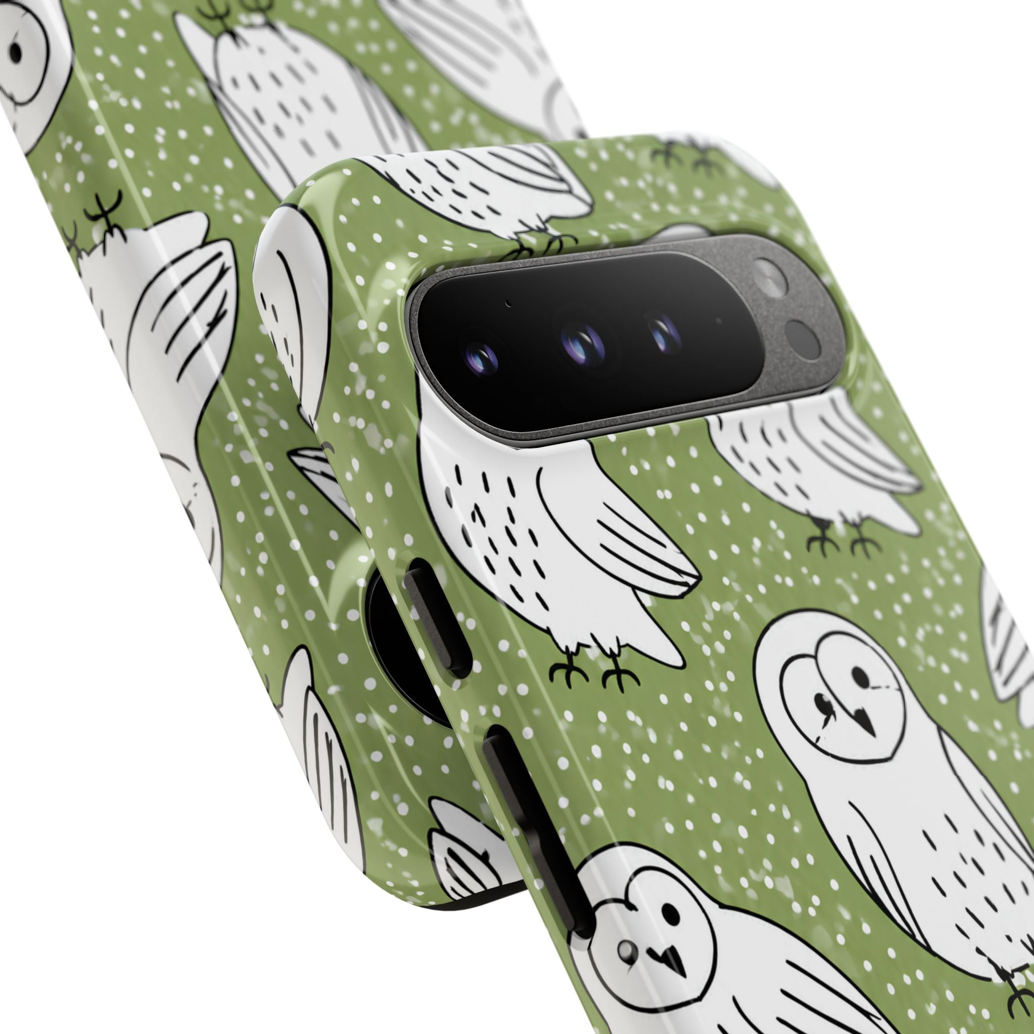Barn Owl Google Pixel Phone Case | Woodland Owl Pattern Cover
