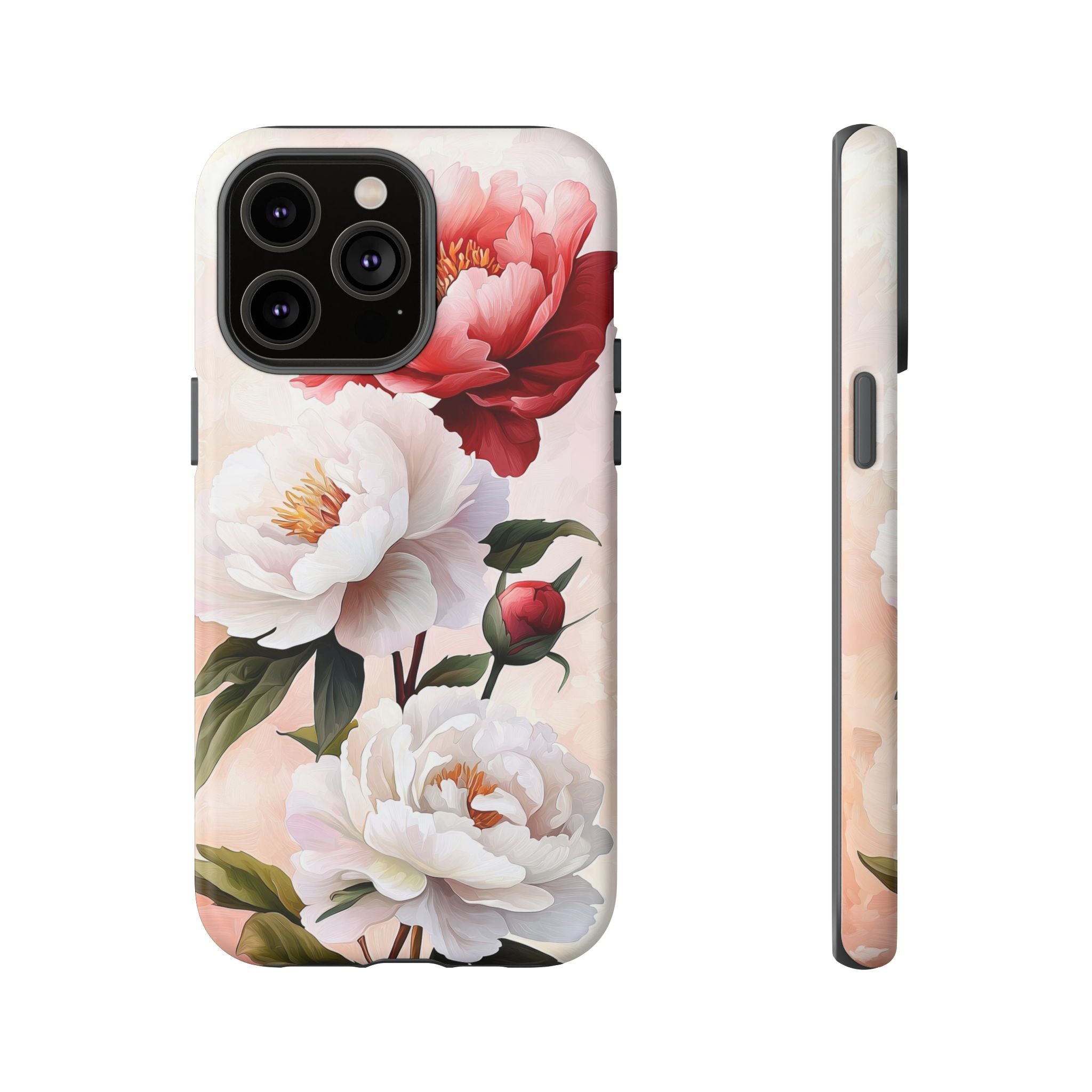 Floral Peony Tough iPhone Case
