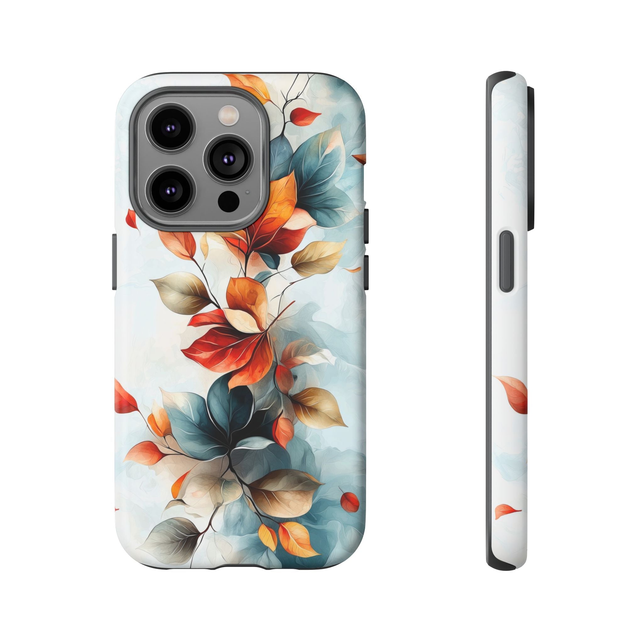 Floral Autumn Leaves Tough iPhone Case